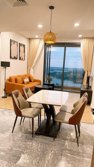 Cho thuê căn hộ Lumiere Riverside 3 phòng ngủ view sông full Nội thất 50tr/tháng