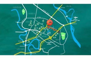 Vị trí căn hộ Bcons City Green Emerald ở đâu?