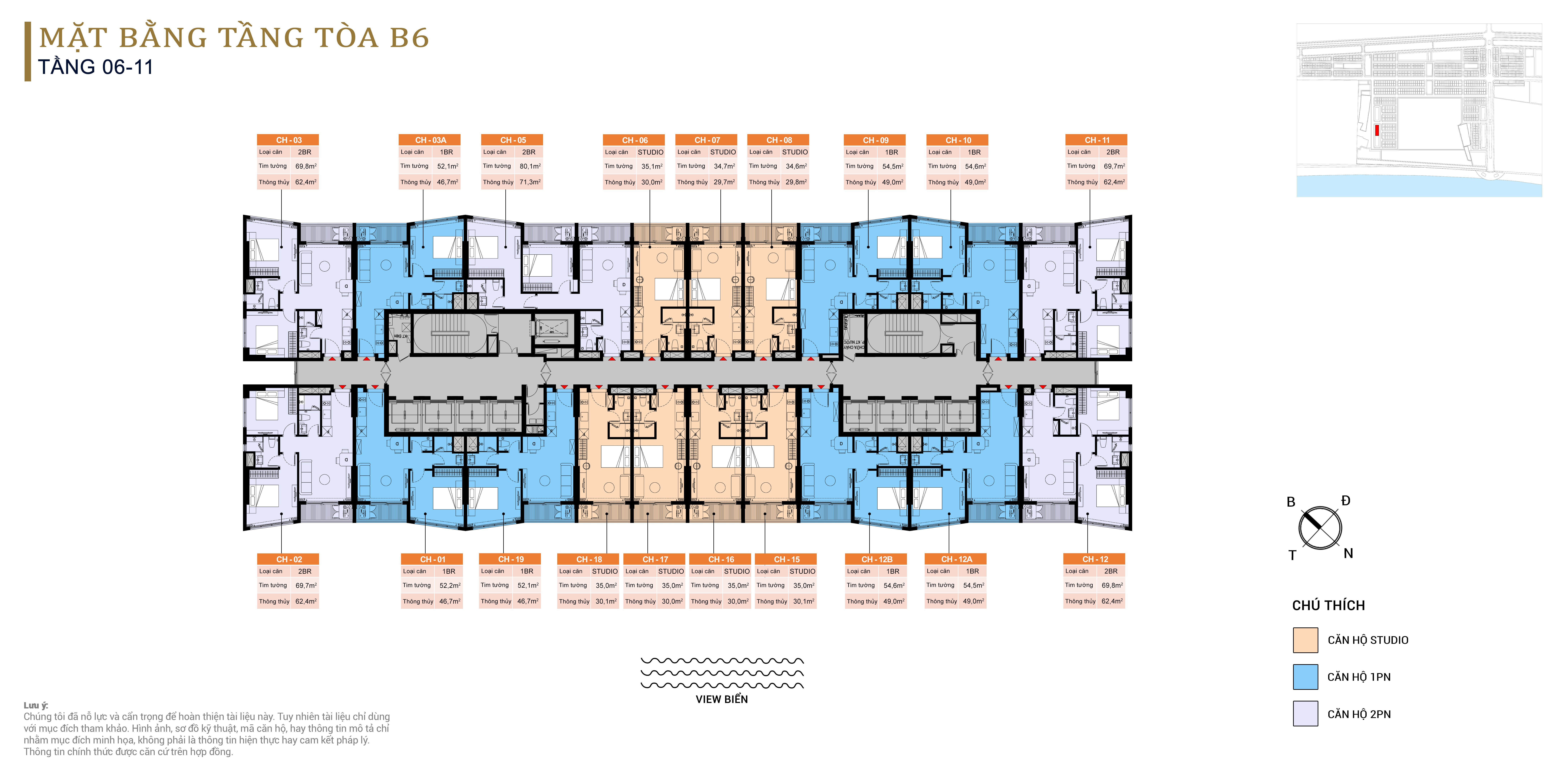 Mặt bằng tòa b6